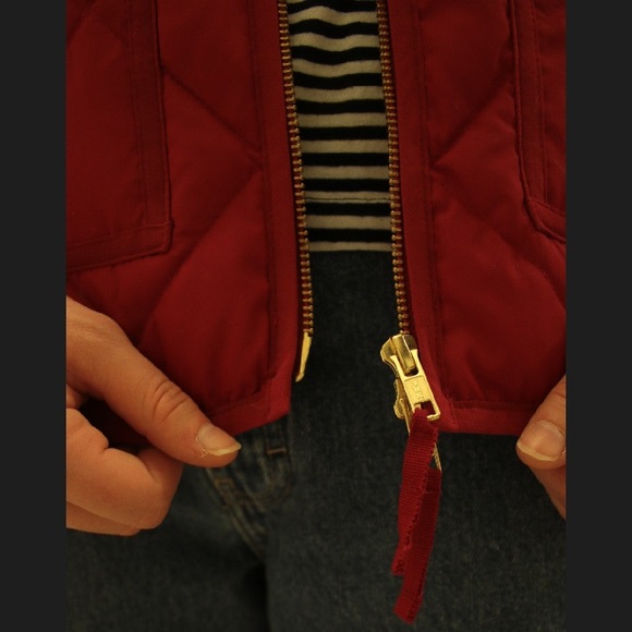 J.Crew Red Excursion Quilted Vest - Picture 4 of 7